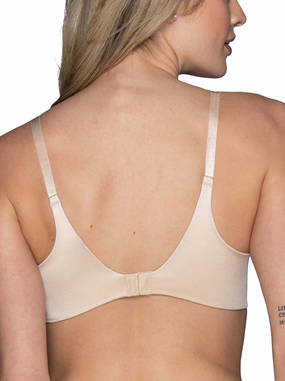 Vanity Fair Women's Full Coverage Beauty Back Smoothing Bra, 4-Way Stretch Fabric, Lightly Lined Cups up to DD