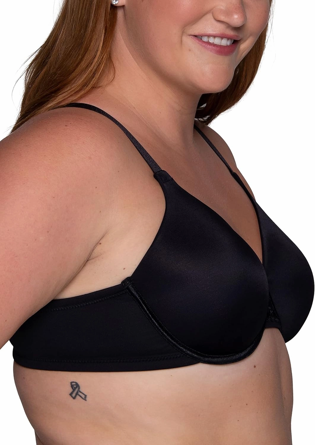 Vanity Fair Women's Full Figure Beauty Back Smoothing Bra, 4 Way Stretch Fabric, Lightly Lined Cups up to H