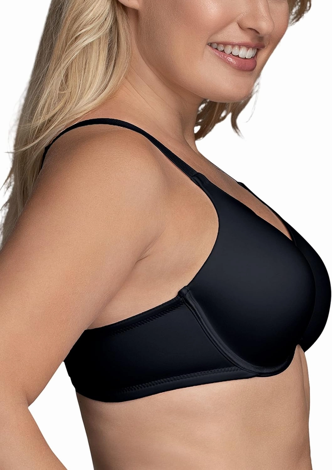 Vanity Fair Women's Full Figure Beauty Back Smoothing Bra, 4 Way Stretch Fabric, Lightly Lined Cups up to H