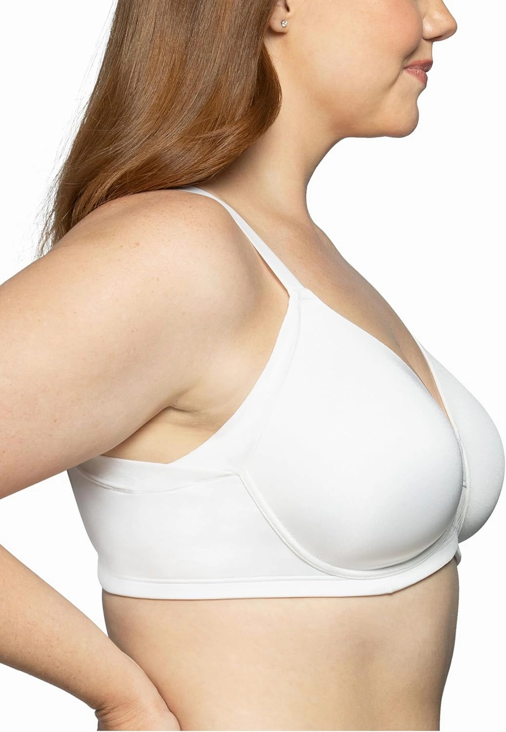 Vanity Fair Women's Full Figure Wireless Bra, Extended Side & Back Smoothing, Lightly Lined Cups Up to DDD