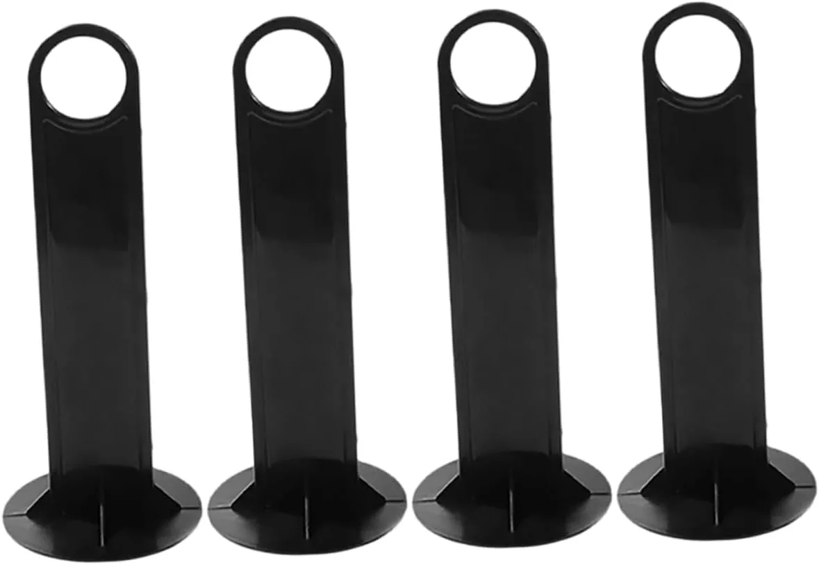VICASKY 4pcs Logo Dish Rack Flat Cone Spot Score Training Cone Training Cones Soccer Training Poles Soccer Cones for Agility Soccer Cones Soccer Cones for Sports Black Pp