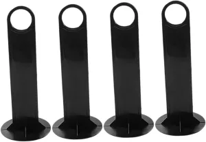 VICASKY 4pcs Logo Dish Rack Flat Cone Spot Score Training Cone Training Cones Soccer Training Poles Soccer Cones for Agility Soccer Cones Soccer Cones for Sports Black Pp