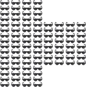 VICASKY 4sets Mini Sunglasses Doll Accessories DIY Decoration Plaything for Compact Eyewear for Dollhouse Lightweight Mini Sunglasses for Various Dolls Present 120pcs*4