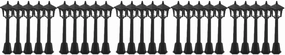 VICASKY 20pcs Miniature Street Light Model Dollhouse Lamp Post Decor for Mini House and Scene Realistic Fake Street Light Prop for Miniature Landscape and Home Decoration