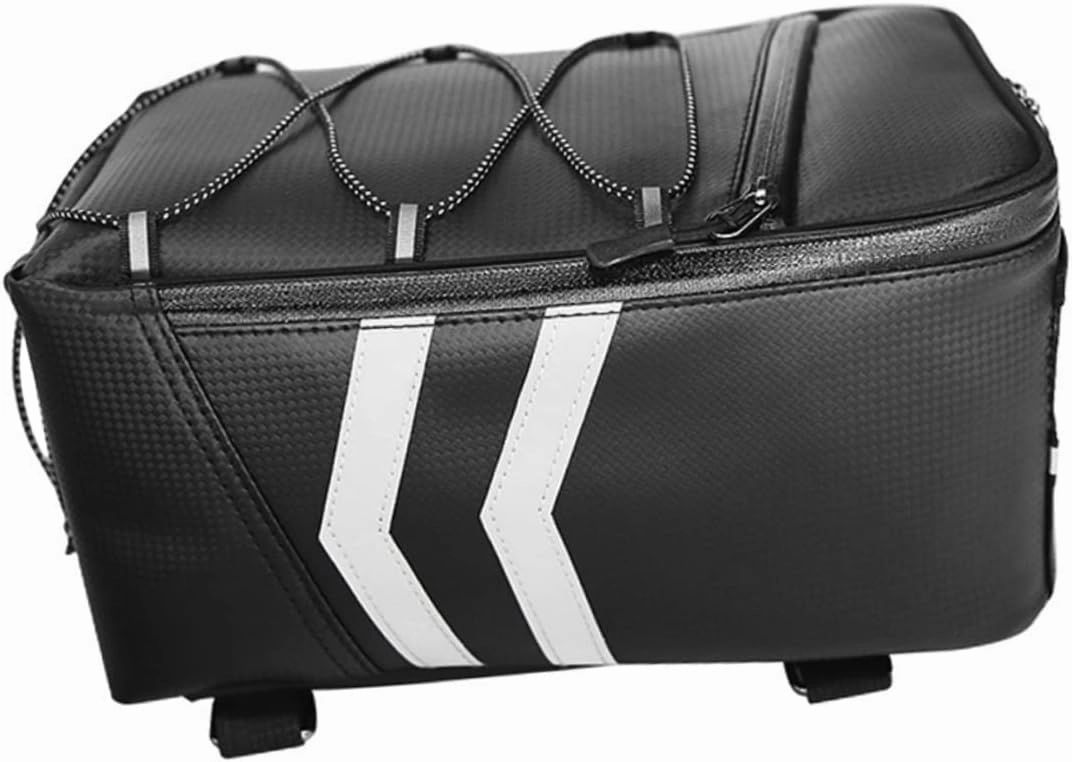 VICASKY 9l Cycling Bike Tail Bag Waterproof Rear Seat Pouch for Rainproof Riding Motorcycle Bag Reflective Strips
