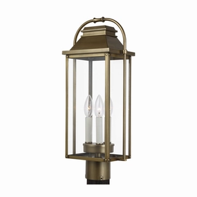 Visual Comfort Studio Three Light Post Lantern