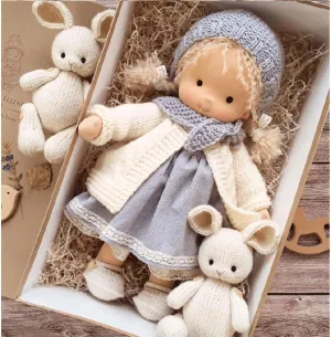 Waldorf Doll Handmade, Handmade Waldorf Doll, Serendity Handmade Waldorf Doll, Waldorf Doll Toys (E)