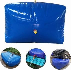 Wall Art Foldable Water Bladder Bag, Flexible Hydration Bladder, High Capacity Water Storage Container, Leakproof 0.9mm Thick PVC Durable for Outdoor Camping Irrigation (Color : Blue, Size :