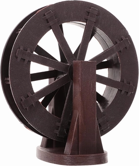 Water Wheel Decor for Aquariums Rockery Water Accessory Miniature Scene Layout Durable Material for Fish Tanks and Micro Landscapes