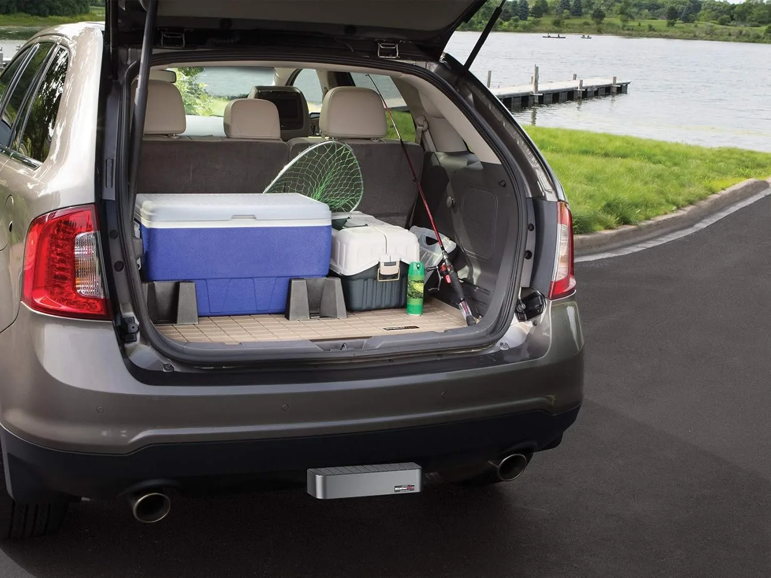 WeatherTech Cargo Trunk Liner for Honda CR-V - Cargo Tray in Highest Position (42997) Grey