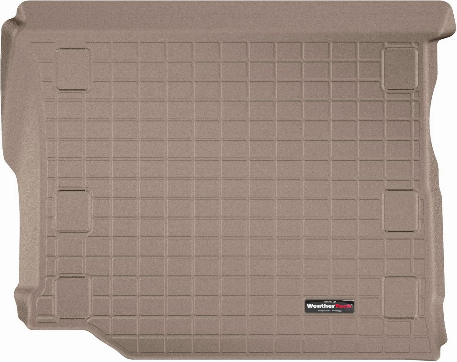 WeatherTech Cargo Trunk Liner for Jeep Wrangler Unlimited 4-Door, Wrangler Unlimited Rubicon 392, Wrangler 4-Door, Wrangler 4-Door Rubicon 392 - Behind 2nd Row (411107) Tan