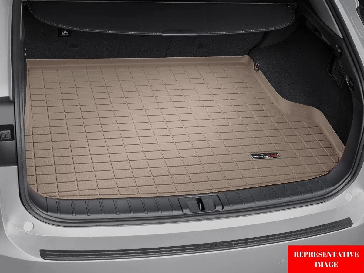 WeatherTech Cargo Trunk Liner for Jeep Wrangler Unlimited 4-Door, Wrangler Unlimited Rubicon 392, Wrangler 4-Door, Wrangler 4-Door Rubicon 392 - Behind 2nd Row (411107) Tan