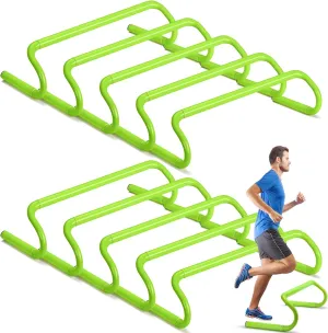 Wettarn 10 Pcs Speed Agility Training Hurdles Detachable Durable Hurdle Agility Plyometric and All Purpose Speed Training Equipment for Athletes Soccer Basketball