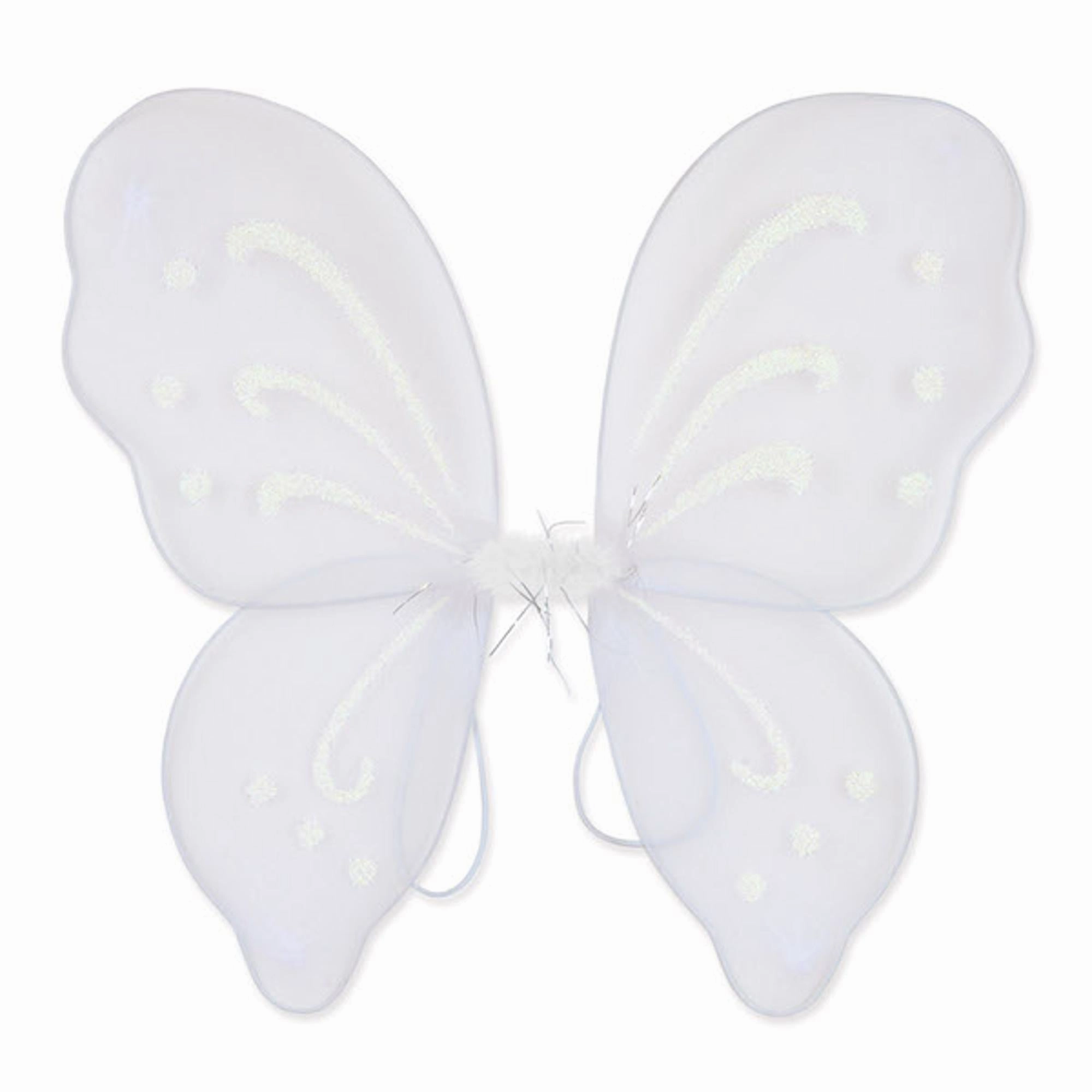 White Nylon Fairy Wings - 1/Pkg