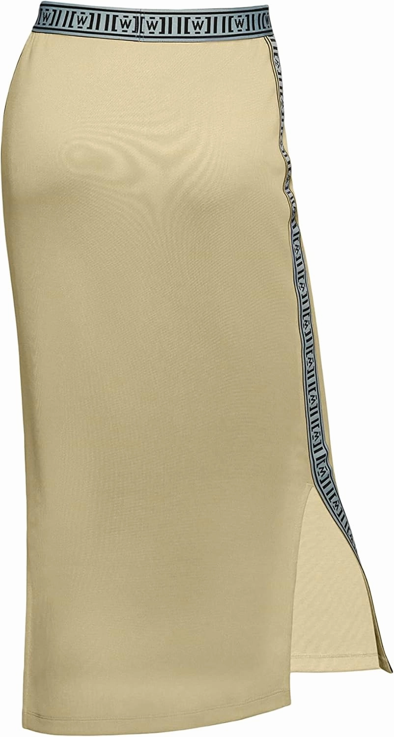 Wolford Sweater Skirt for Women Soft Fleece Midi Logo Waistband Side Slits Exceptional Warmth Comfortable in All Occasion