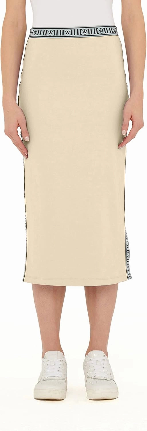 Wolford Sweater Skirt for Women Soft Fleece Midi Logo Waistband Side Slits Exceptional Warmth Comfortable in All Occasion