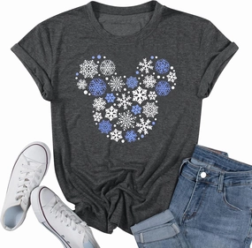 Women Magic Kingdom Castle Shirt Castle Fairy Graphic Tee Women Casual Vacation Holiday Short Sleeve Tee Top