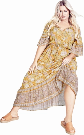 Women's Plus Size Follow Your Heart Maxi Dress