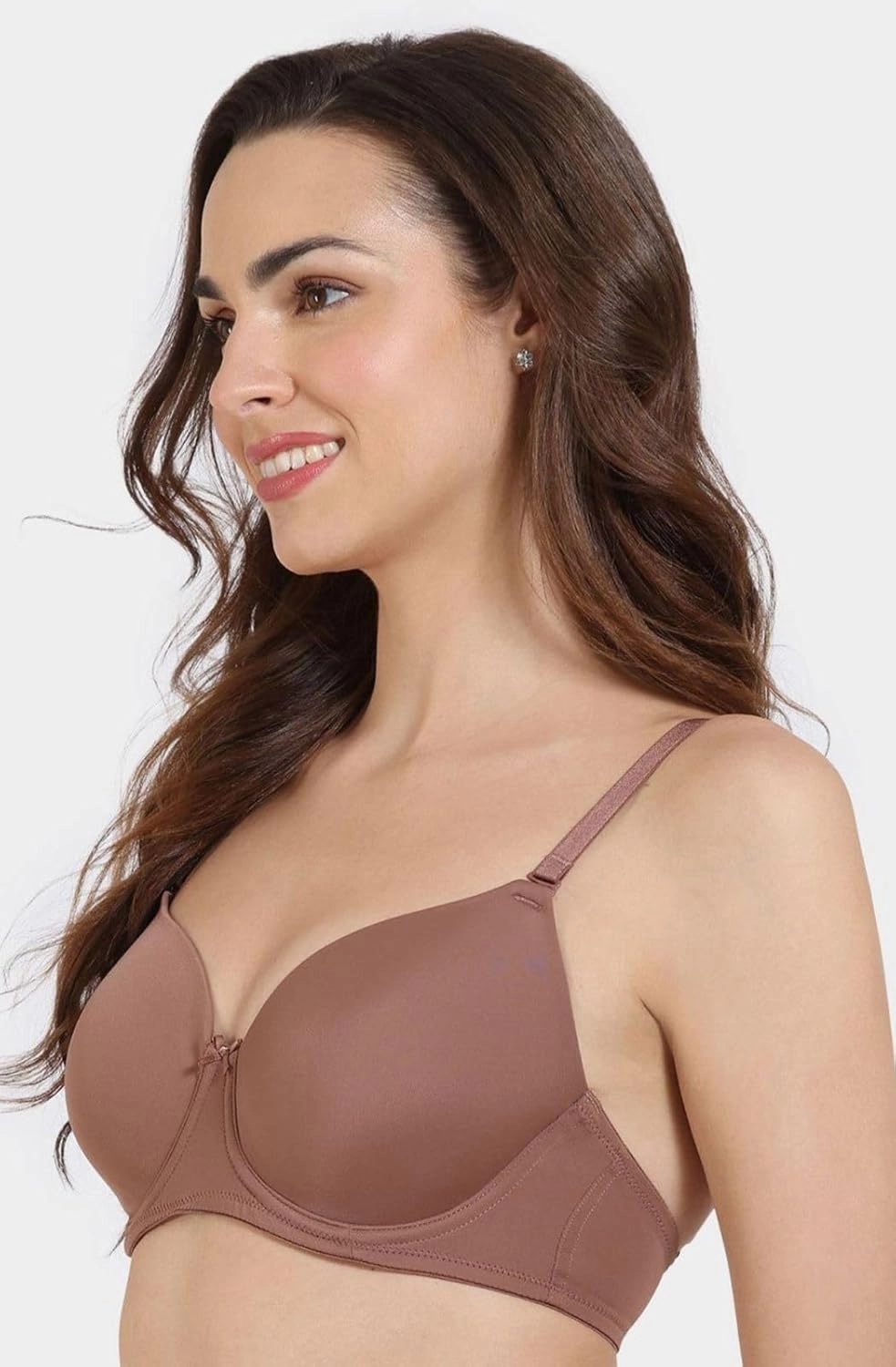 Women's Seamless Wireless Push-Up Bra | Full Coverage Adjustable Strap Comfortable T-Shirt Bra | Everyday Bra