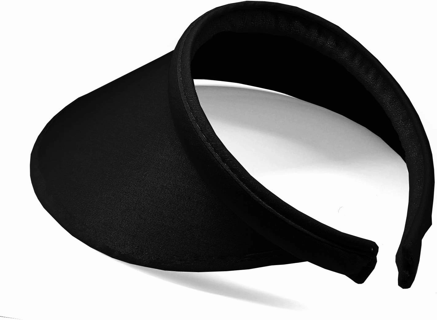 Women's Summer Sun UV Protection Visor Wide Brim Clip on Beach Pool Golf Cap Hat