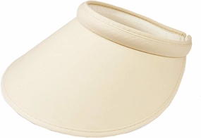 Women's Summer Sun UV Protection Visor Wide Brim Clip on Beach Pool Golf Cap Hat