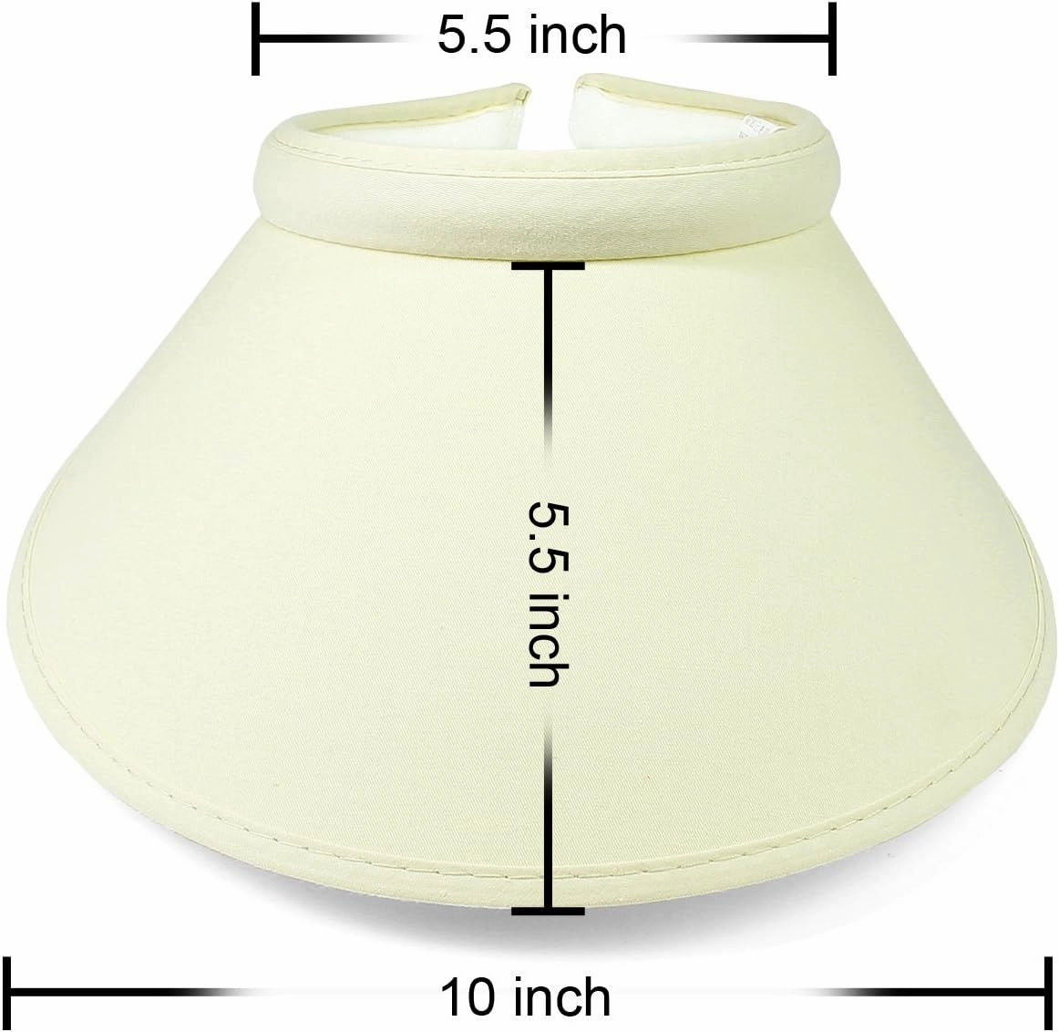 Women's Summer Sun UV Protection Visor Wide Brim Clip on Beach Pool Golf Cap Hat