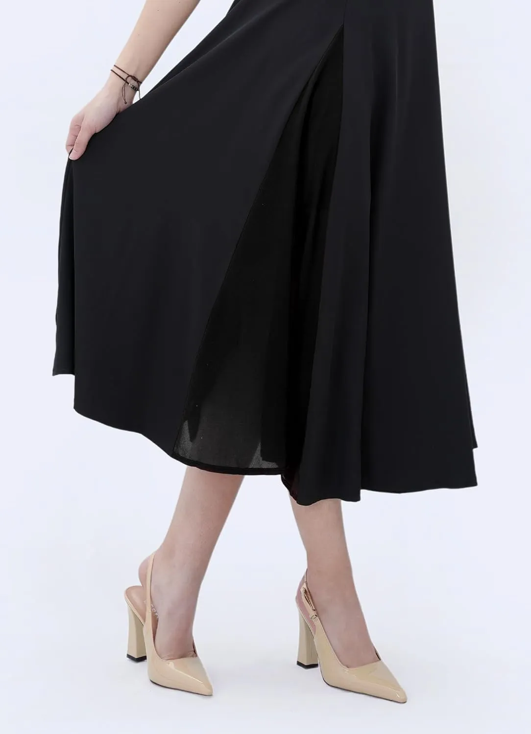 Women's Block high Heels Slingback, Pointed Closed Toe Ankle Strap Fashioned Patent Leather Pumps Shoes.