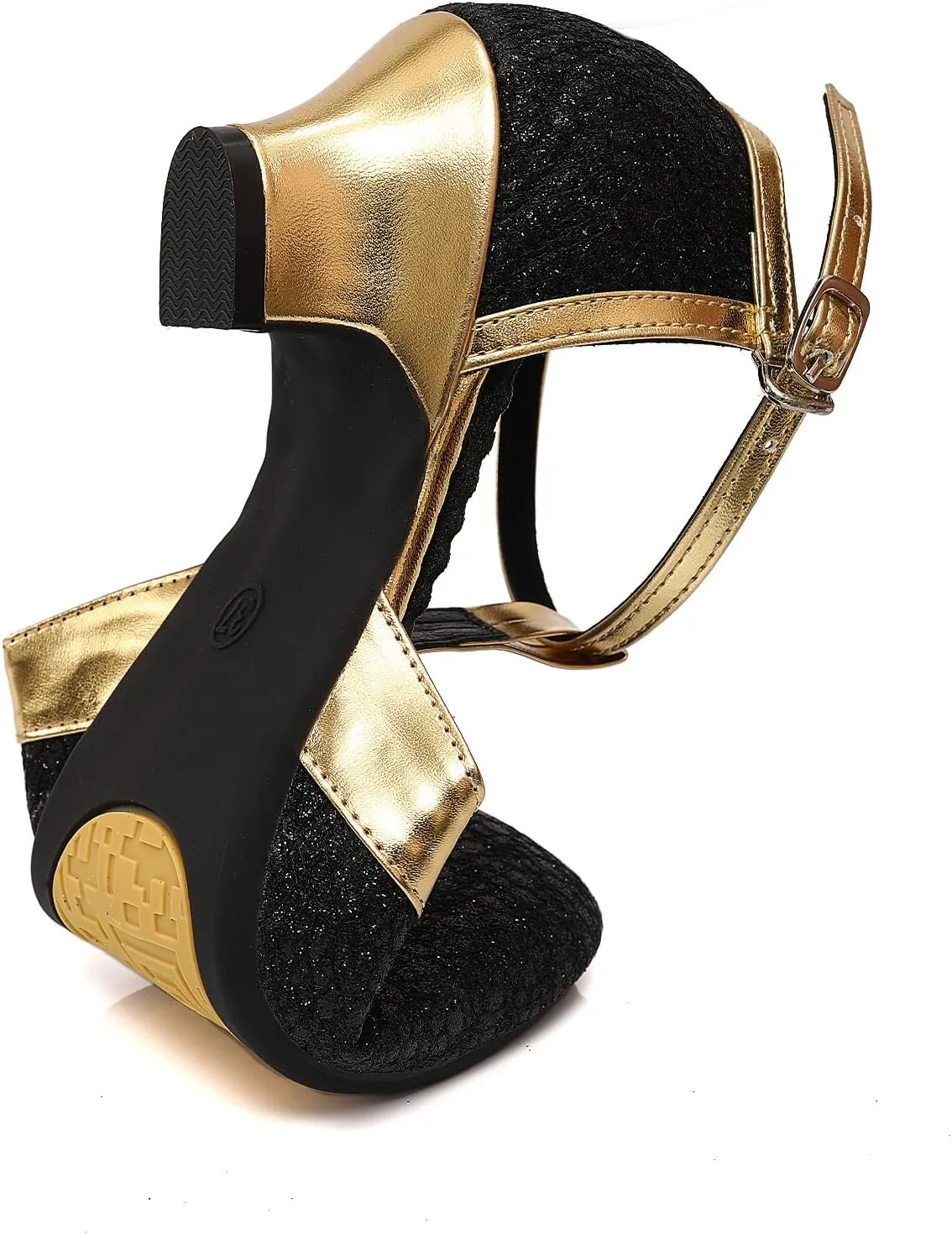 Women's Glitter Dance Shoes Flapper Gatsby 1920s Shoes Latin Tango Salsa Ballroom Heels