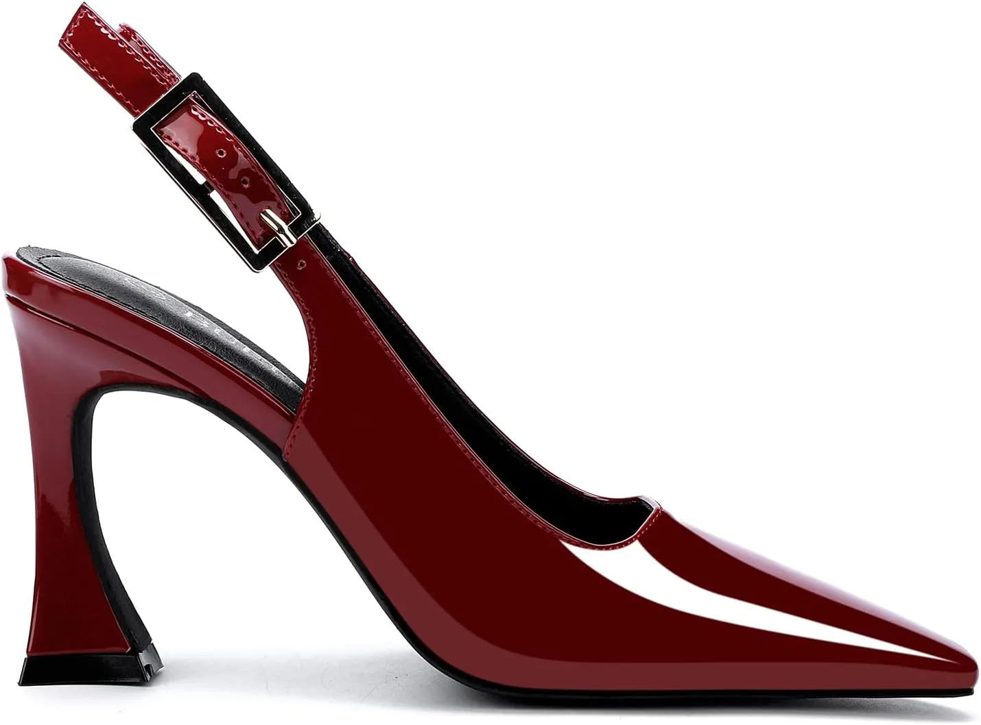 Women's Slingback 3In Kitten Heel Comfortable Closed Toe Pumps Dress Shoes for Women
