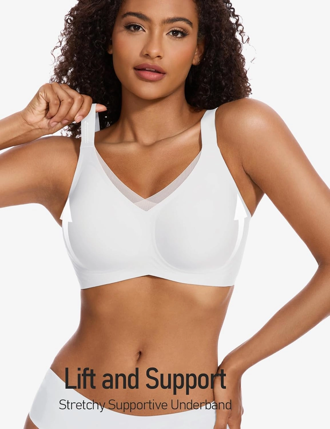 Womens Lace Seamless Bra Wireless Full Coverage Push Up Bras for Women No Underwire Comfortable Bralettes
