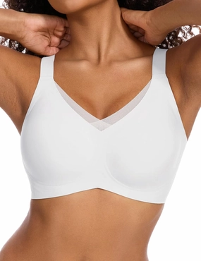Womens Lace Seamless Bra Wireless Full Coverage Push Up Bras for Women No Underwire Comfortable Bralettes