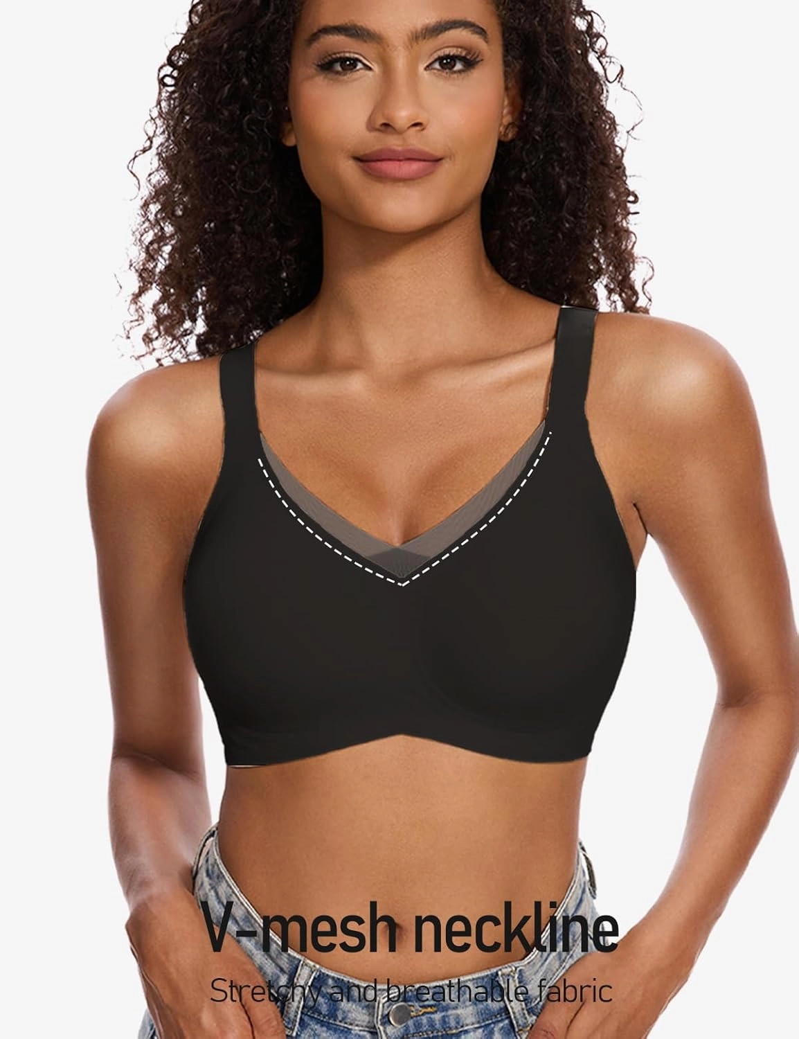 Womens Lace Seamless Bra Wireless Full Coverage Push Up Bras for Women No Underwire Comfortable Bralettes