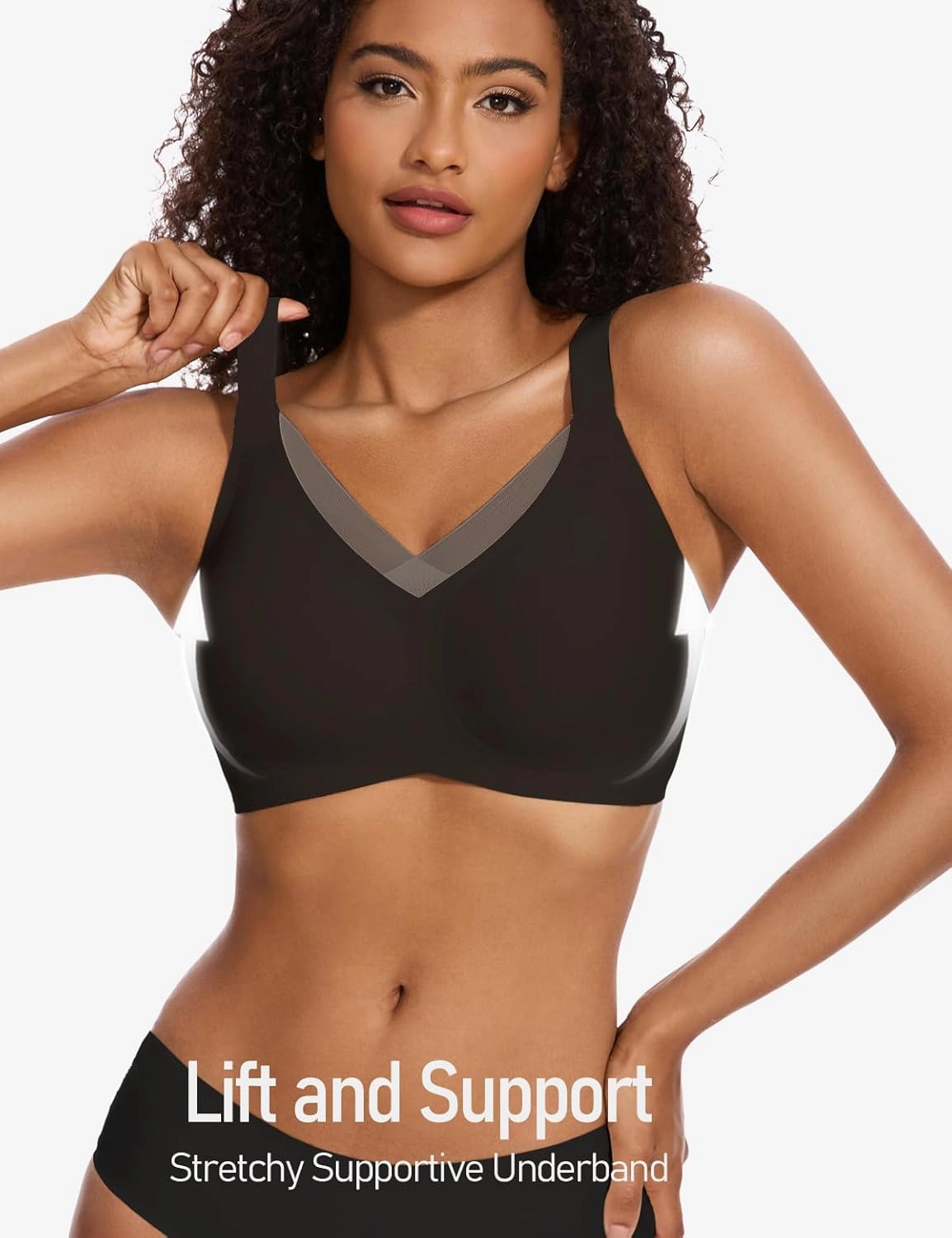Womens Lace Seamless Bra Wireless Full Coverage Push Up Bras for Women No Underwire Comfortable Bralettes