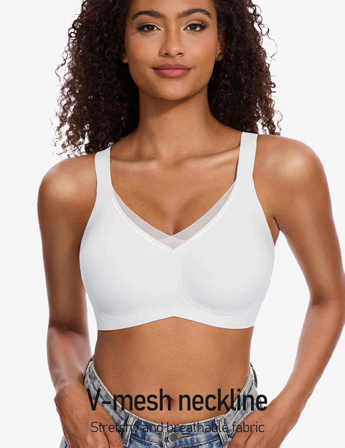 Womens Lace Seamless Bra Wireless Full Coverage Push Up Bras for Women No Underwire Comfortable Bralettes