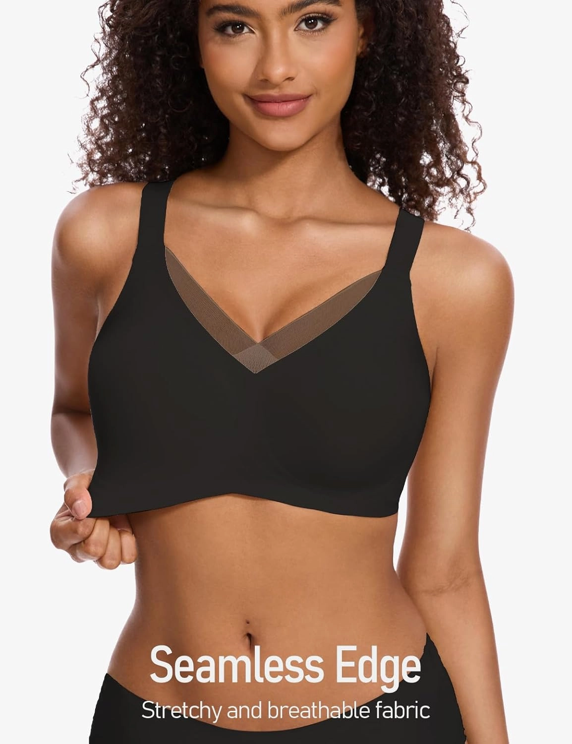 Womens Lace Seamless Bra Wireless Full Coverage Push Up Bras for Women No Underwire Comfortable Bralettes
