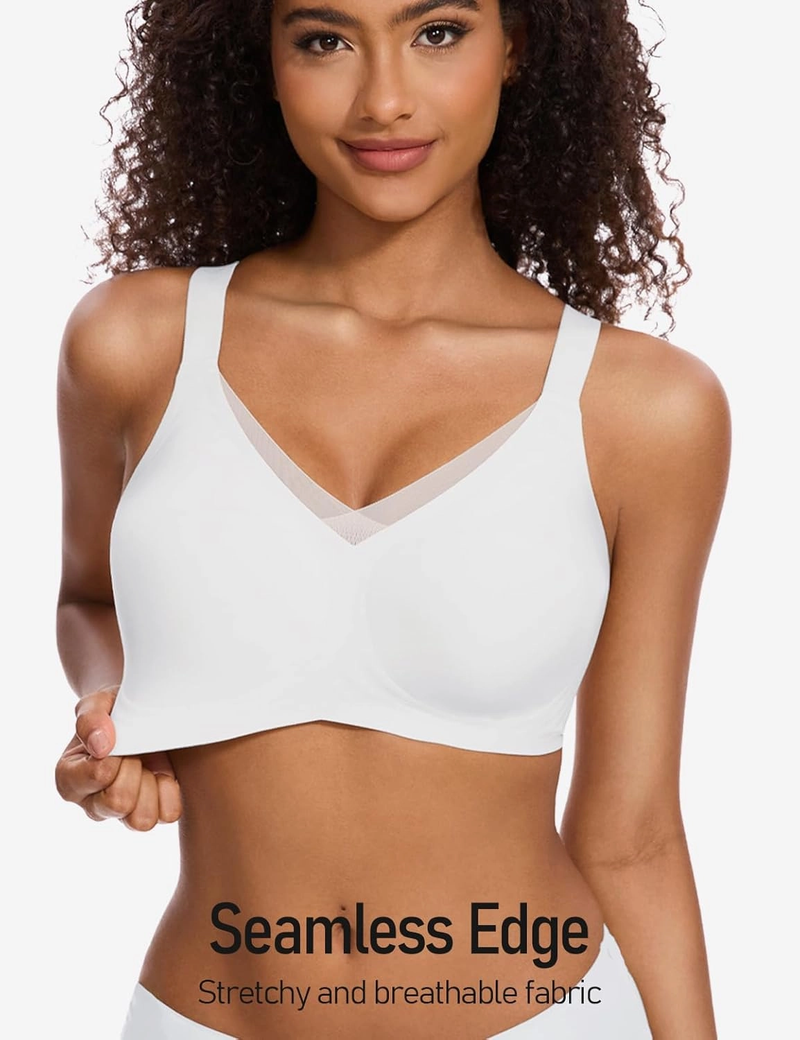 Womens Lace Seamless Bra Wireless Full Coverage Push Up Bras for Women No Underwire Comfortable Bralettes