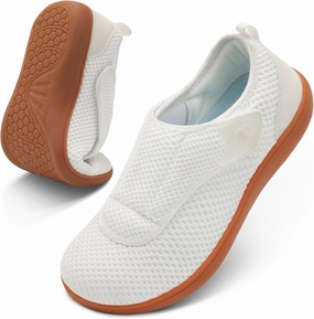 Womens Walking Shoes Comfortable Wide Diabetic Shoes Adjustable Neuropathy Bunion Swollen Feet Nursing Shoe Breathable Zero Drop Barefoot Casual Sneakers
