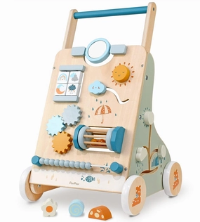 Wooden Baby Push Walker Activity Center Toys