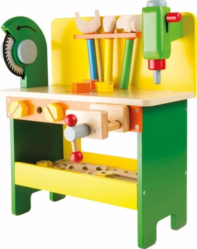 Wooden Toy Powertools Workbench By Bigjigs