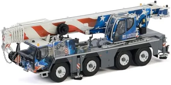 WSI for Liebherr LTM 1090-4.2 Mobile Crane - 50 Years USA LPS Limited Edition 1/50 DIECAST Truck Pre-Built Model