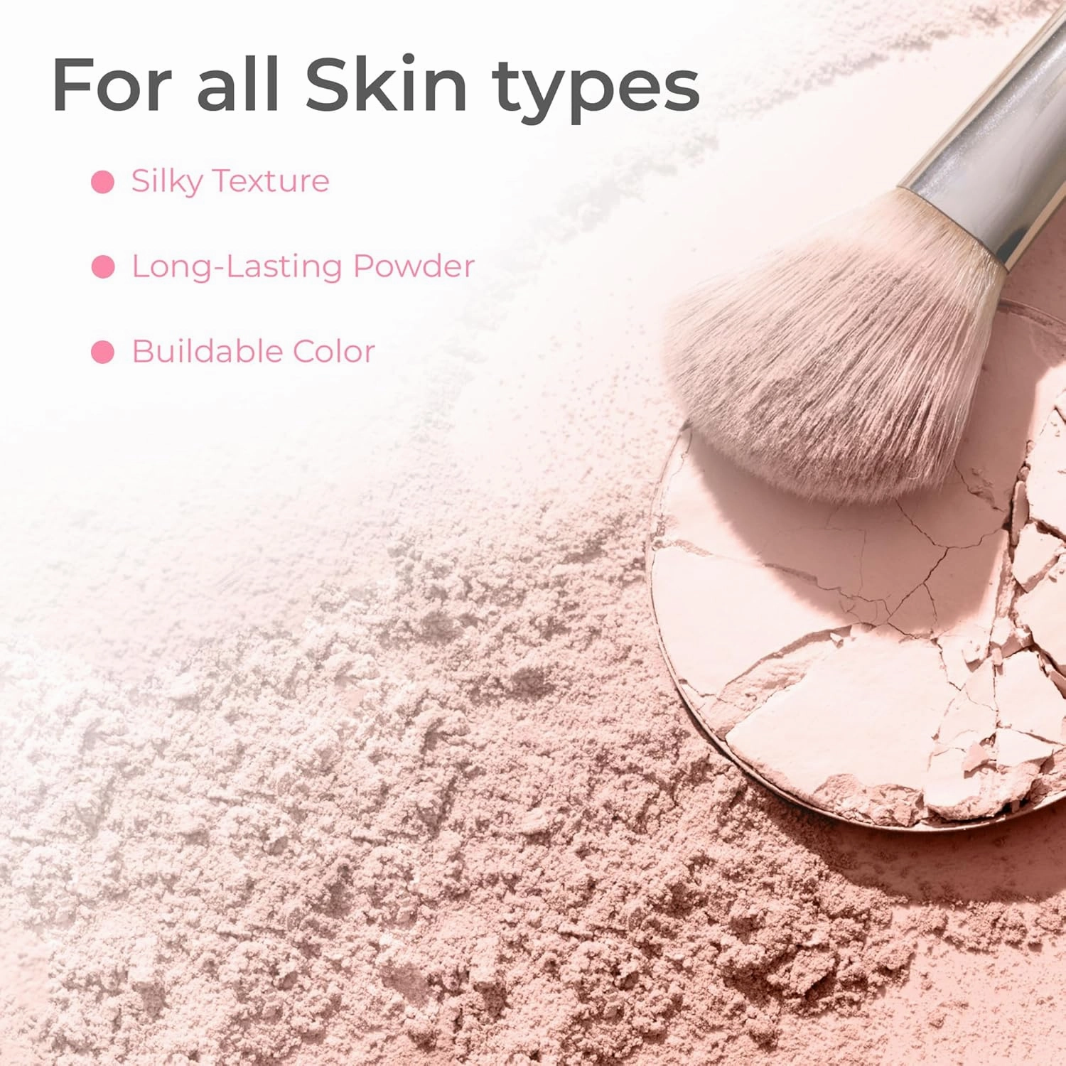 XXL KIT with CASE (LT TAN) Mineral Makeup Set Bare Face Matte Powder Foundation