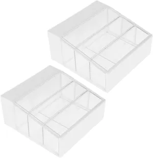 Yardwe 2pcs Dollhouse Cake Cabinet Kit Bakery Display Case Dollhouse Miniature Cute Room Decor Mini Cake Cabinet Furniture Dollhouse Bakery Accessories Mini Cabinet White Plastic