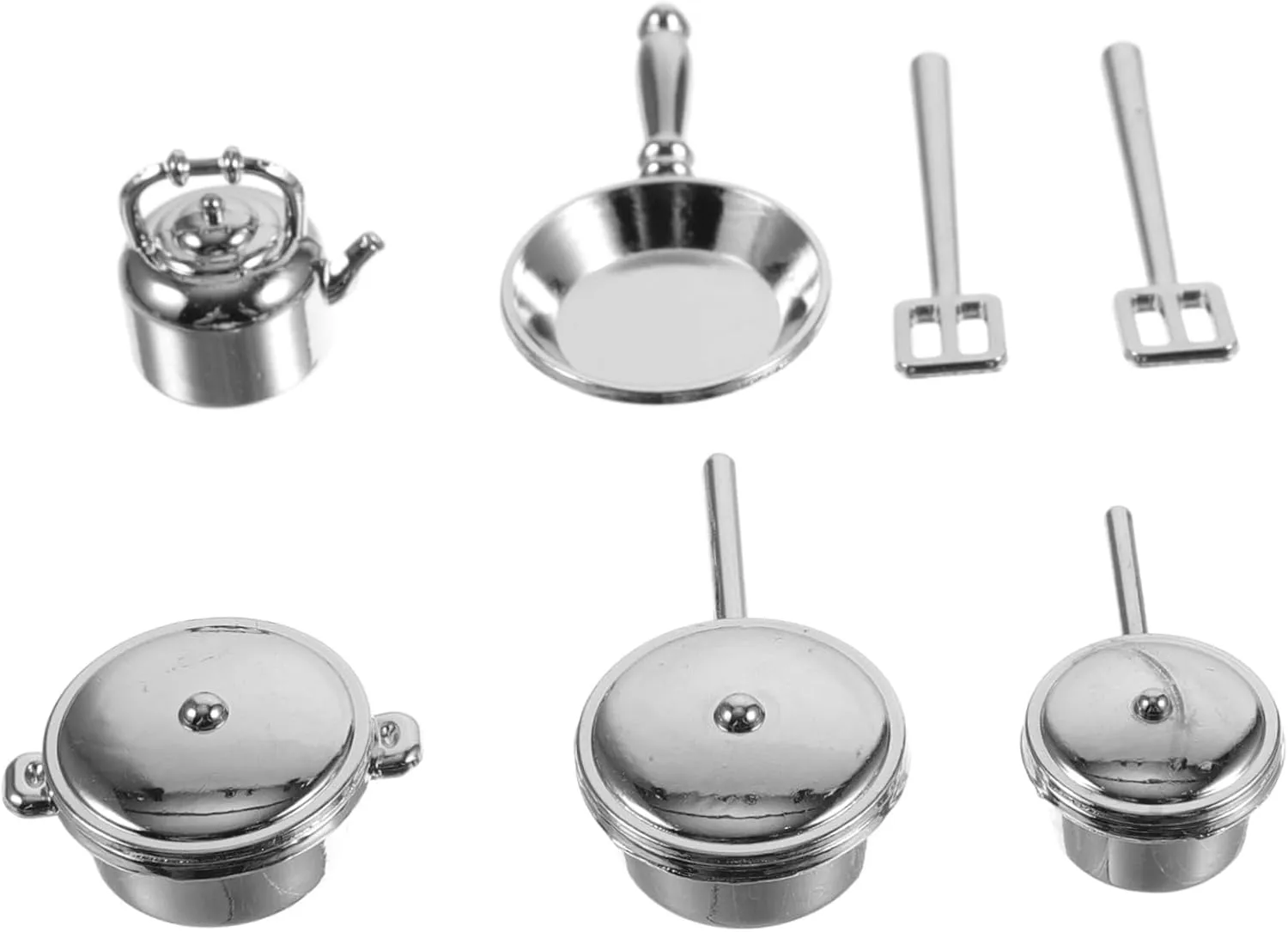 YARNOW 4sets Dollhouse Kitchenware Miniature Cooking Utensils for Dollhouse Kitchen Props to Enhance Mini Home Decor Realistic Design for Creative Play 10pcs*4