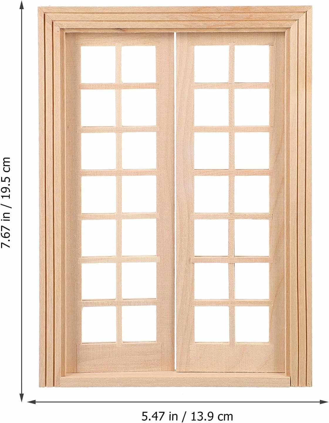 YARNOW 4 Pcs Miniature Dollhouse Windows 1 12 Scale, Fairy Window Frame, Ideal for DIY Doll House Decoration