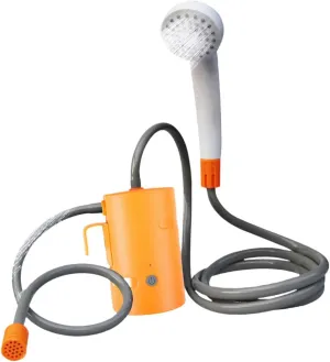 Yiju Portable Outdoor Shower, Electric Shower Adjustable with 1.8M Hose Camping Shower Pump for Beach Outdoor Camping Bathing