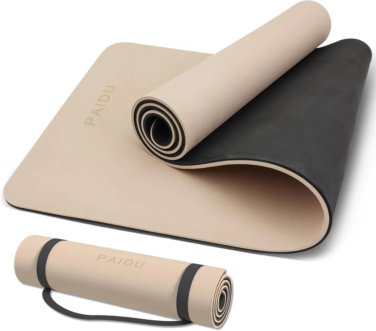 Yoga Mat Non Slip Anti-tear,extra thick High Resiliency Professional POE Yoga Mats for Women Men Kids,70"x24"x10mm,Workout, Yoga, Pilates and Floor Exercise, with Carrier Strap