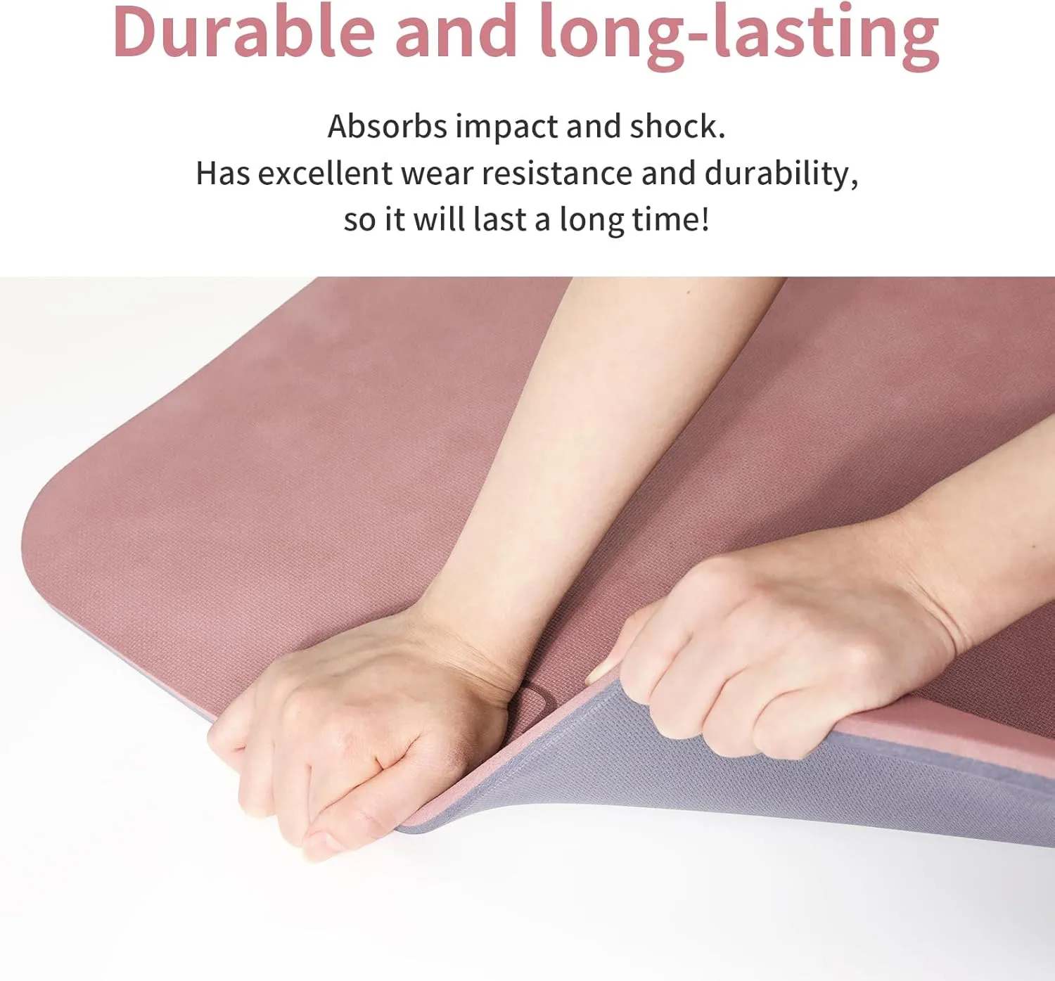 Yoga Mat Non Slip Anti-tear,extra thick High Resiliency Professional POE Yoga Mats for Women Men Kids,70"x24"x10mm,Workout, Yoga, Pilates and Floor Exercise, with Carrier Strap