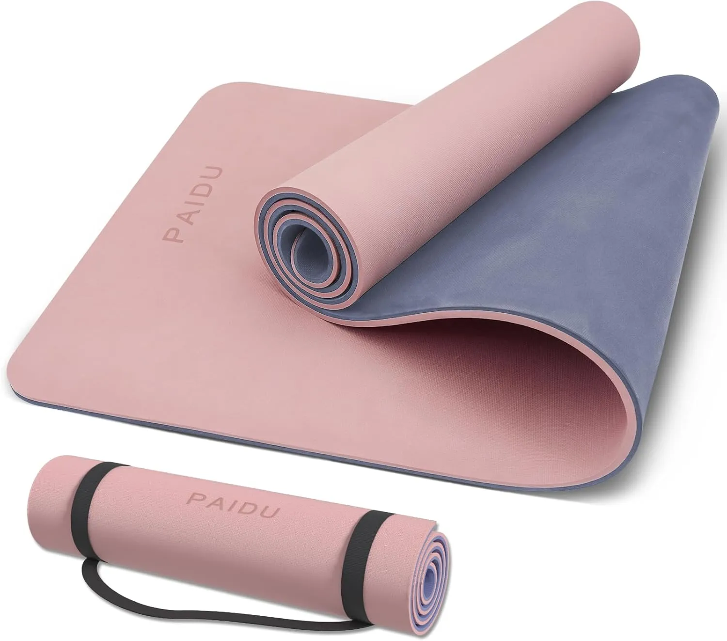 Yoga Mat Non Slip Anti-tear,extra thick High Resiliency Professional POE Yoga Mats for Women Men Kids,70"x24"x10mm,Workout, Yoga, Pilates and Floor Exercise, with Carrier Strap