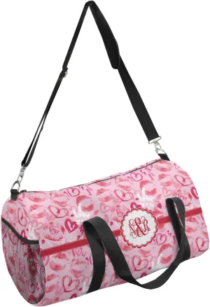 YouCustomizeIt Personalized Lips n Hearts Duffel Bag