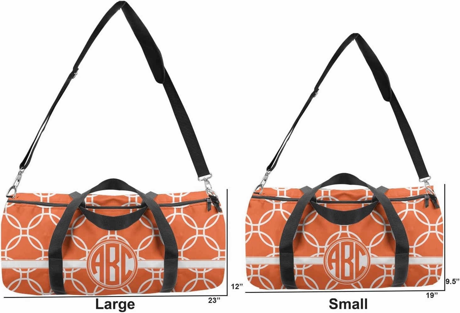 YouCustomizeIt Personalized Linked Circles Duffel Bag